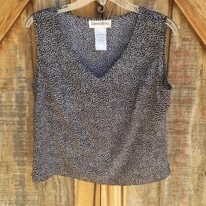 Danny & Nicole Black Tank Shell Camisole Size 10
